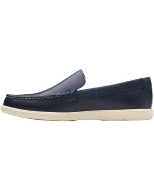 Clarks Bratton Loafer Leather" 26181278" - Blue