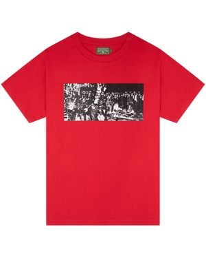 DENIM TEARS Entertainment T-Shirt Dt499" - Red