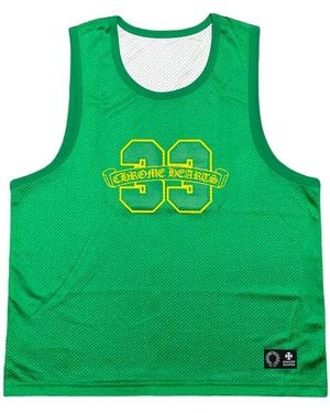 Chrome Hearts Sports Mesh Reversible Warmup Basketball Jersey Chrm1240" - Green