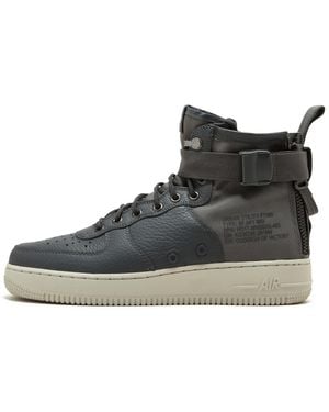 Nike Sf Af1 Mid "Dark" 917753 004" - Black