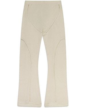 Rhude Knit Flared Trousers Rhdwbtm0004 Beg" - Black