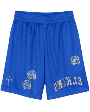 Travis Scott Elkins Hs Basketball Short 7Q2Udice" - Blue
