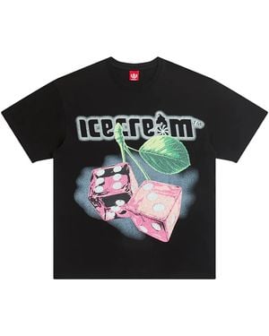 ICECREAM Cherries T-Shirt 461 1211 Blac" - Black