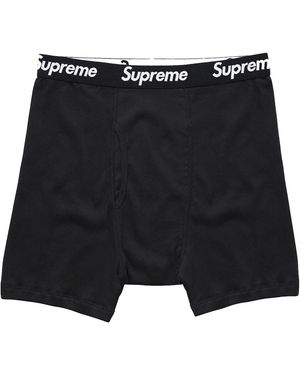 Supreme Hanes Boxer Brief Su26996" - Black