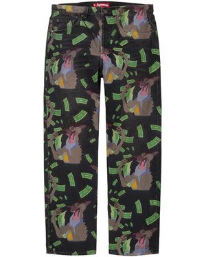 Supreme All Dogs Go To Heaven Loose Fit Jean "Fw25 - Black
