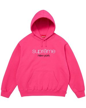 Supreme Classic Logo Hooded Sweatshirt "Ss26 - Pink