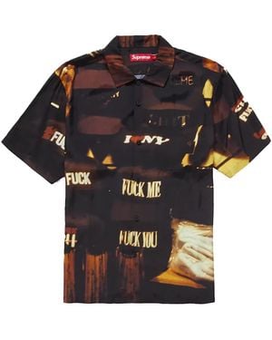 Supreme Canal St. S/S Shirt "Multi" Su25759" - Black