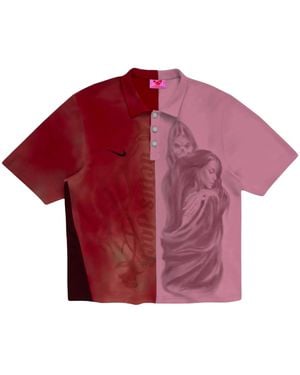 Travis Scott Nike Split Heavy Wash Polo Tsuc114" - Red