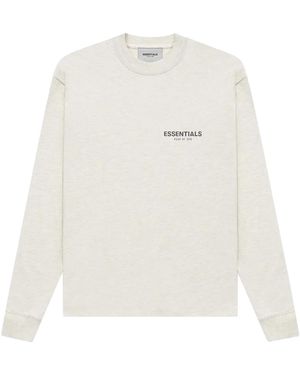 Fear Of God Long Sleeve T-Shirt "Light Heather Oatmeal" 125Su212082F" - Black