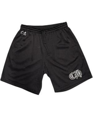 Chrome Hearts Sports Mesh Varsity Shorts Chrm1013" - Black