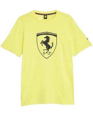 PUMA Ferrari Race Tonal Big Shield Tee "Speed" 620951 04" - Yellow