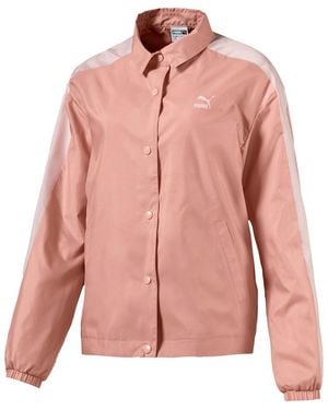 PUMA Classic Logo Coach Jacket - Pink