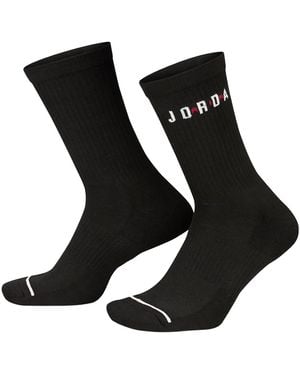 Nike Jordan Everyday Crew Socks (6-Pack) Fz2051 010" - Black