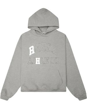 Rhude University Logo Pullover Hoodie "Heather Rhps26Ho021036012" - Black