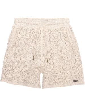 Honor The Gift Mind Maze Crochet Shorts "Natural" Htg260127 Nat" - Black