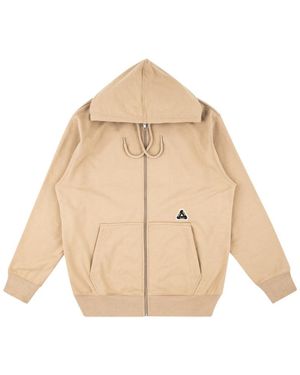 Palace Sofar Zip Hoodie "Sesame" P17Hd096T" - Black