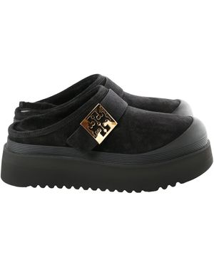 Tory Burch Mellow Shearling Platform Mule "Perfect/ 175366-006" - Black