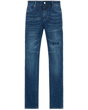 RTA Clayton Skinny Jeans "Frosted" Mdgdd1131 J1182Frtbl" - Black