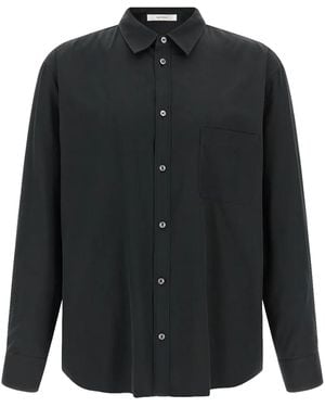 The Row Perlo Shirt 1461 W4503 Blk" - Black