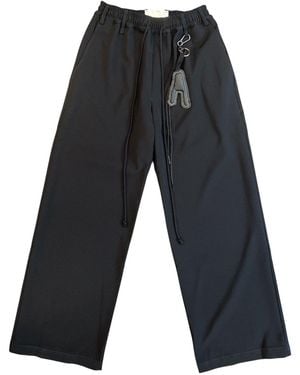 Song For The Mute Relaxed Lounge Pant 262_Upt096_Pgbdblk" - Black