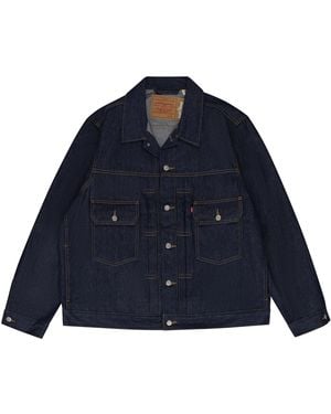 DENIM TEARS Type-2 Raw Denim Work Jacket Dt847" - Blue
