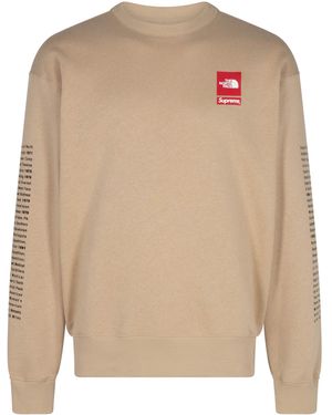 Supreme The North Face Crewneck "Khaki" Su303" - Black