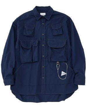 and wander Pocket Shirt "Multi 5744183151" - Blue