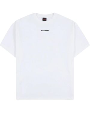 Pleasures Wordmark T-Shirt P26Sp069 Wht" - Black