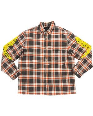 Chrome Hearts Flannel Jacket Chrm0844" - Black