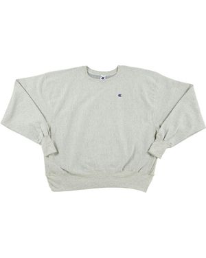 Champion Reverse Weave Heavyweight Sweatshirt "Light Heather" S1050N 532" - Black