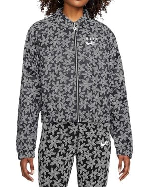 Nike Sportswear Printed Woven Jacket Dm6313 010" - Black