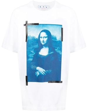 Off-White c/o Virgil Abloh Monalisa Over Short Sleeves T-Shirt Omaa038C99Jer00 20145" - Black