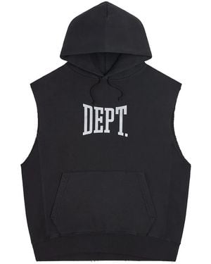 GALLERY DEPT. Dept Logo Cut Off Hoodie & Gd267" - Black