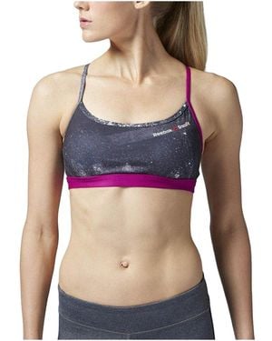 Reebok Rcf Crossfit Skinny Bra "Gravel" Aa1140" - Black
