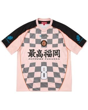 Supreme Checkerboard Soccer Jersey "Ss26 - Black