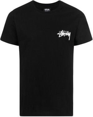 Stussy Fuzzy Dice T-Shirt 1904765 Blk" - Black