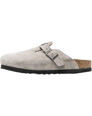 Birkenstock Boston Vl/ Shearling Stone "Stone Coin" 1017651 Stone Coin" - Black