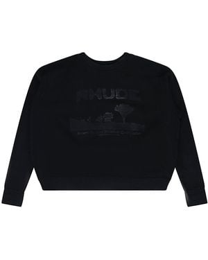 Rhude Crewneck Jumper Rhd-Mhds-1946" - Black