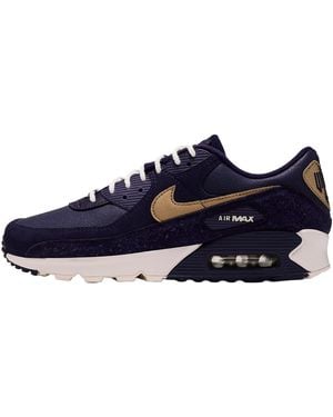 Nike Air Max 90 (Minnesota Vikings) Nfl Shoes - Blue