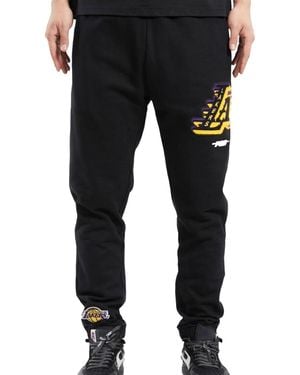 Pro Standard Nba Los Angeles Lakers Mash Up Logo Joggers Bll454290 Blk" - Black