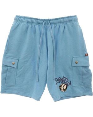 Chrome Hearts Matty Boy Brain New Shorts Chrm1357" - Blue