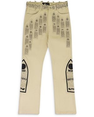 Who Decides War Patched Arch Trousers "Off- 1120850019Ss24" - Black