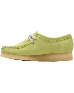 Clarks Wallabee "Swirl Pale Lime" 26175670" - Black