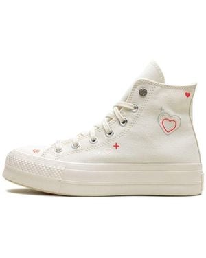 Converse Chuck Taylor All Star Lift Platform High "Y2K Heart" - Black