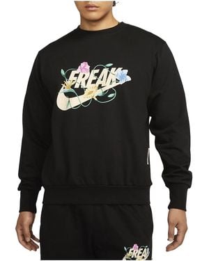 Nike Giannis Standard Issue Basketball Crew Sweatshirt Fj9557 010" - Black