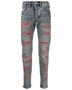 Purple Brand Weft Blowout Jeans "Mid" P001 Mrwb423" - Black