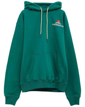 CASABLANCA Montagne Logo Hoodie & Mpf25-Jtp-292-03" - Green