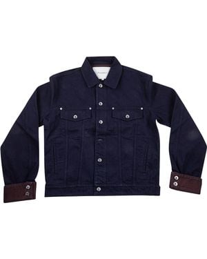 JW Anderson Turn Up Cuff Denim Jacket Dj0044Pg1836807" - Blue