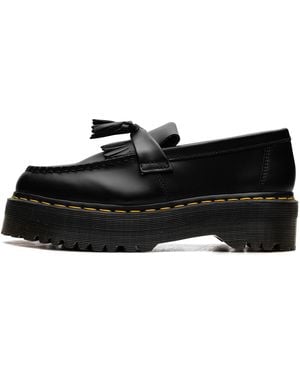 Dr. Martens Adrian Leather Platform Tassel Loafers 27989001" - Black