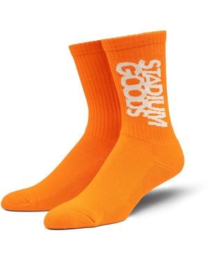 Stadium Goods Crew Sock "Neon" Sgs0431" - Black